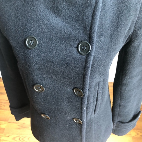 VINCE double breasted wool cashmere blend pea coat - Picture 5 of 12